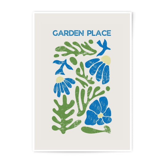 Garden Place Photographic Print, Botanical Wall Art, Abstract Flower Print, Home Decor, Floral Art Print, Minimalist Art, Unique Art - Tawshia