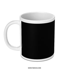 Black and White Glossy Mug with Handle drinkware product