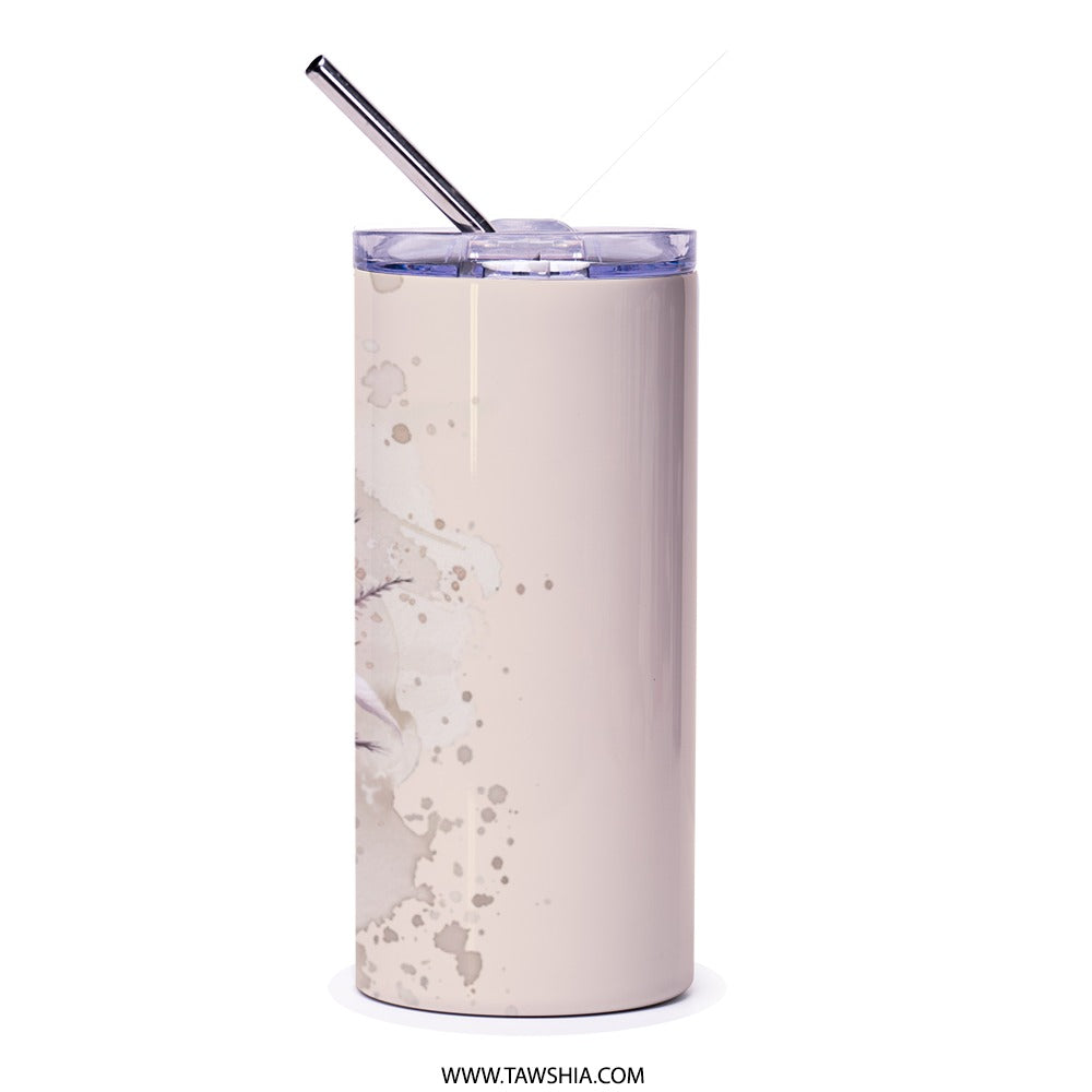 Floral Bouquet Tumbler, Flower Tumbler, Elegant Tumbler, Rose Tumbler, Gift for Her, Unique Tumbler Design, Stylish Cup - Tawshia