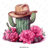 Cactus Mug, Cowboy Hat, Floral Mug, Desert Mug, Western Mug, Unique Mug, Gift Idea, Trendy Mug - Tawshia