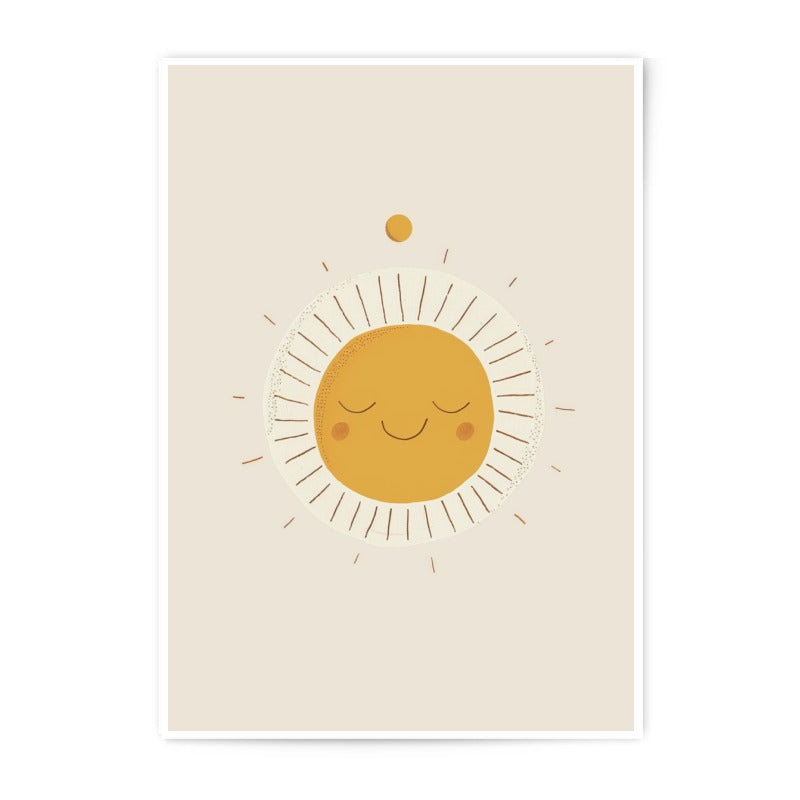 Smiling Sun Photographic Print, Nursery Decor, Sunshine Art, Happy Sun Print, Childrens Room Decor, Kids Wall Art, Baby Room Decoration - Tawshia