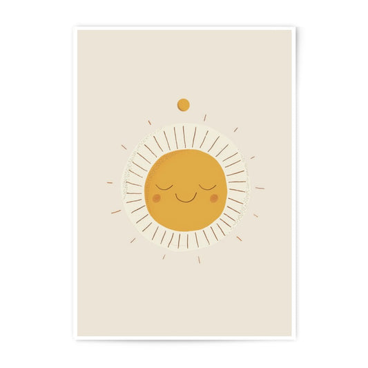 Smiling Sun Photographic Print, Nursery Decor, Sunshine Art, Happy Sun Print, Childrens Room Decor, Kids Wall Art, Baby Room Decoration - Tawshia