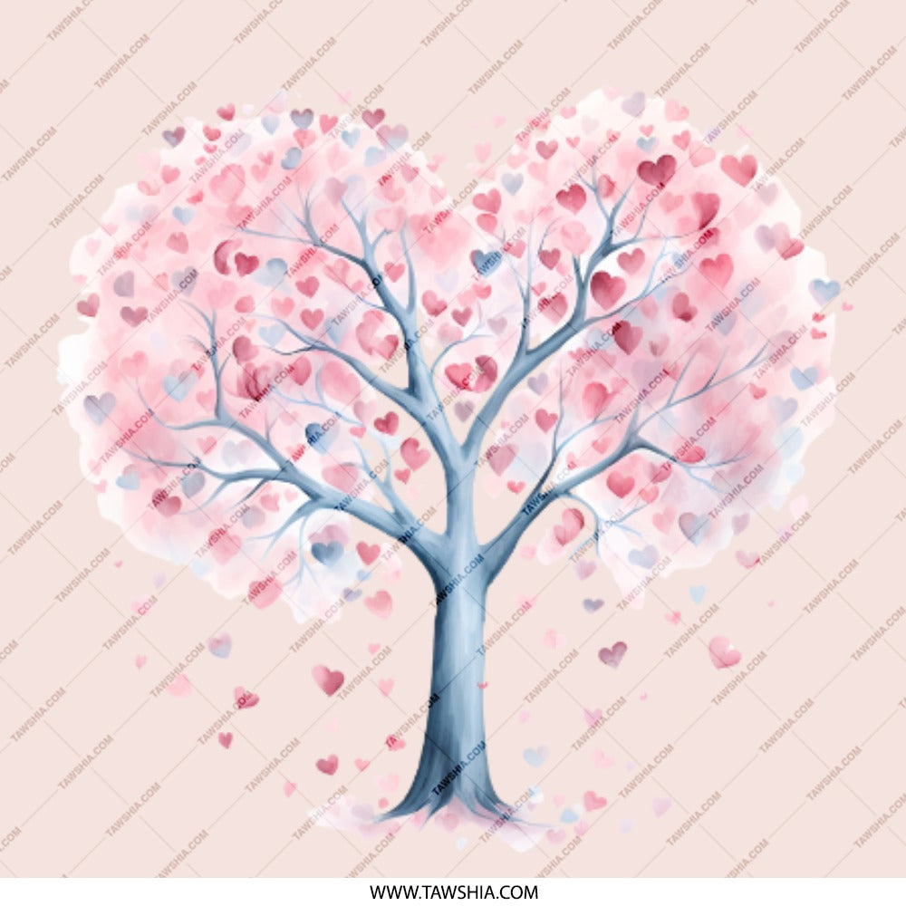 Heart Tree Pinback, Love Tree Button, Heart Leaves, Cute Aesthetic Badge, Valentine's Day Gift, Tree of Love - Tawshia