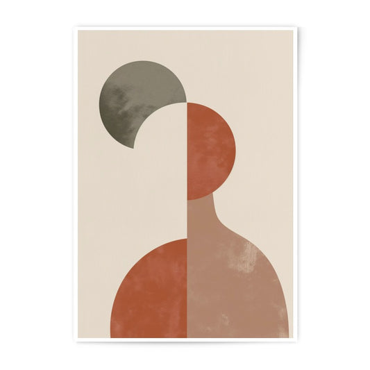 Abstract Figure Photographic Print, Minimalist Art, Geometric Shapes, Modern Home Decor, Wall Art Print, Unique Gift Idea - Tawshia