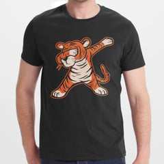 Dancing Tiger Illustration Graphic Tee T-Shirt product