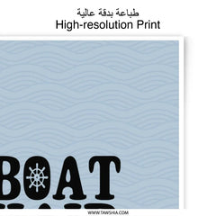 Boat Hair Don't Care, Photographic Prints, Nautical Decor, Lake House Art, Boating Gift, Coastal Wall Art, Summer Prints, Wall Decor - Tawshia