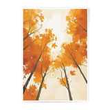 Autumn Canopy Photographic Print, Fall Leaves Art, Tree Photography, Warm Tones, Nature Decor, Wall Art Print - Tawshia