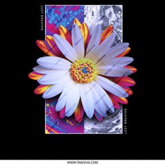 Vibrant Floral Design with Just Breathe Poster Product