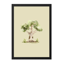 Watercolor Baobab Tree Wall Art, Nature Inspired Print, Botanical Illustration, Unique Tree Painting, Home Decor, Nursery Art - Tawshia