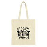 Not Sisters By Blood Tote, Sister By Heart Bag, Best Friend Gift, Friendship Tote Bag, Soul Sister Handbag, Gift For Sister, Tote Bag - Tawshia