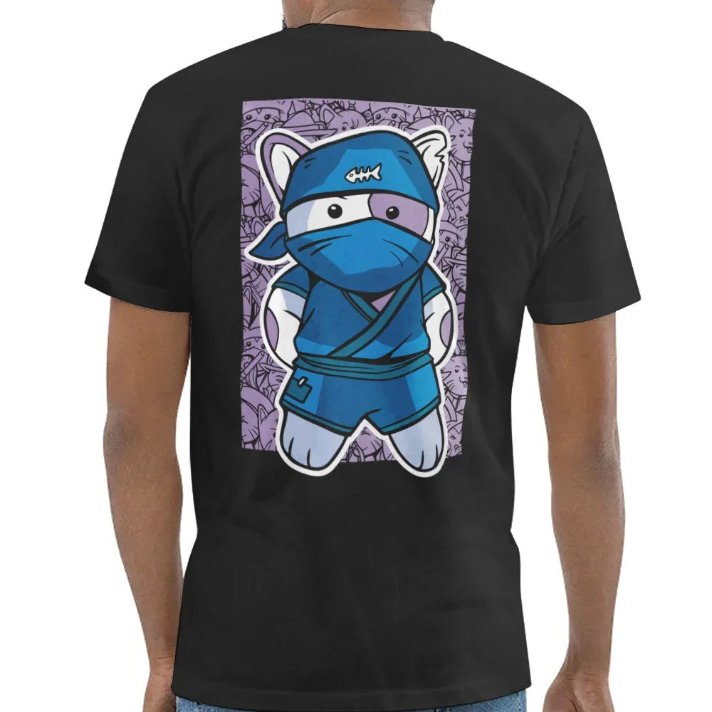 Ninja Cat Graphic Men's T-Shirt Fun Stylish Product Type