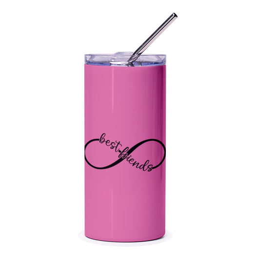 Best Friends Infinity Tumbler, Friendship Gift, Bestie Tumbler, Unique Gift, Birthday Gift, Friends Forever, Cute Tumbler, Pink Tumbler - Tawshia