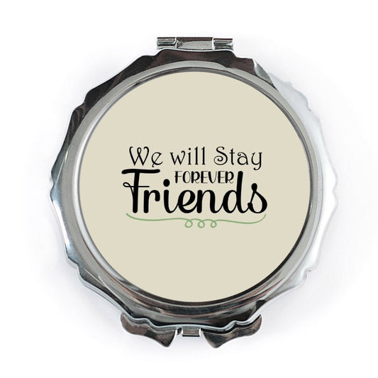 Forever Friends Pocket Mirror, Friendship Gift, Best Friend Present, Travel Mirror, Compact Mirror, Keepsake Gift - Tawshia