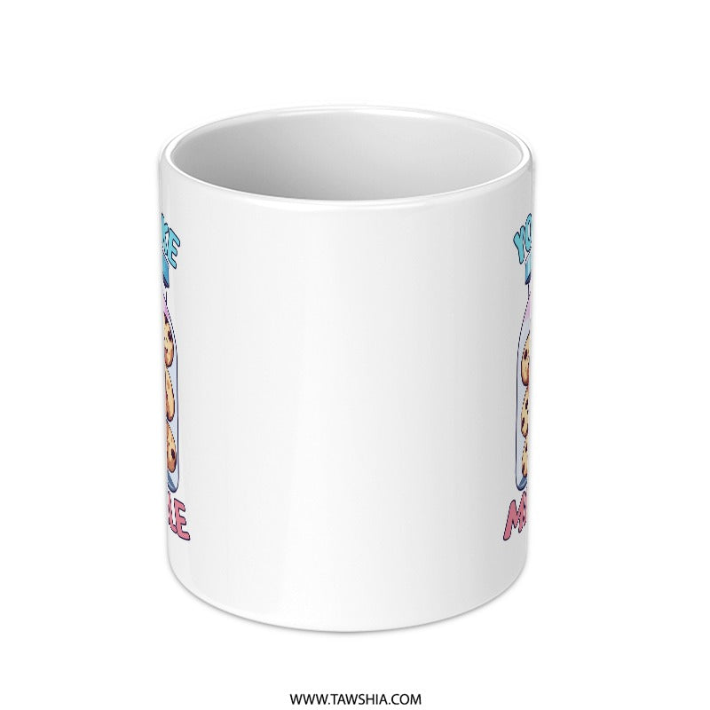 You Make Me Smile Mug, Cute Cookie Jar Mug, Funny Mug Gift, Kawaii Mug, Happy Mug, Graphic Mug, Hot Beverage Mug - Tawshia