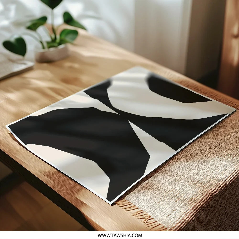 Abstract Photographic Print, Minimalist Art Print, Modern Home Decor, Black and Beige Wall Art, Stylish Photo Print, Gallery Wall Decor - Tawshia