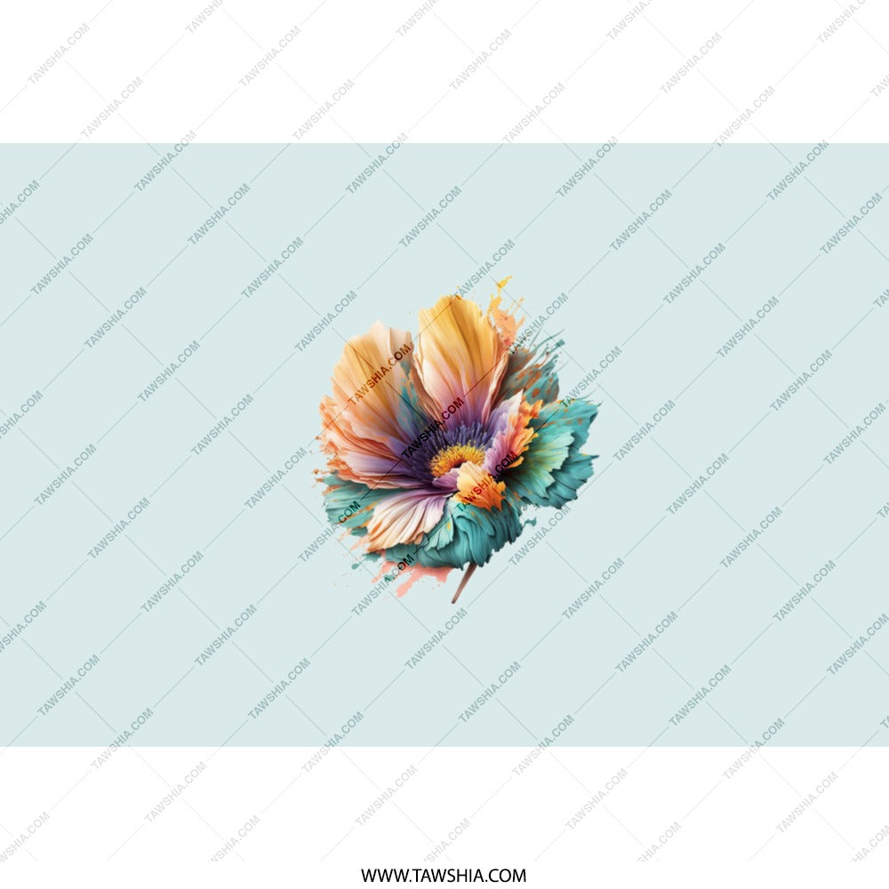 Floral Tumbler, Colorful Flower Tumbler, Artistic Tumbler, Unique Tumbler, Flower Design, Gift for Her, Trending Tumbler, Travel Mug - Tawshia