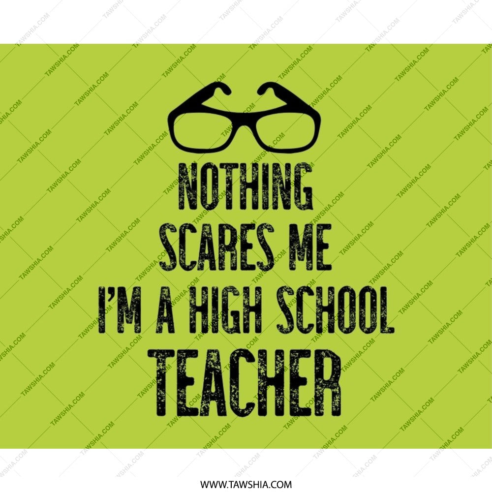 High School Teacher Mouse Pad, Funny Teacher Gift, Scares Me Quote, Teacher Appreciation Present, Educator Desk Accessory - Tawshia