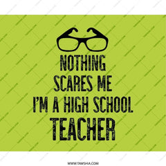 High School Teacher Mouse Pad, Funny Teacher Gift, Scares Me Quote, Teacher Appreciation Present, Educator Desk Accessory - Tawshia