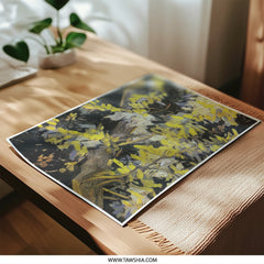 Van Gogh Tree Photographic Print, Yellow Leaves Art Print, Impressionist Wall Decor, Fine Art Photography, Famous Painting Reproduction - Tawshia