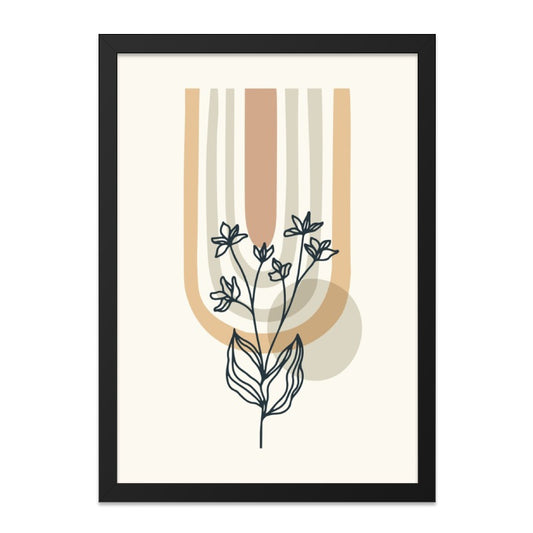 Floral Wall Art Print, Botanical Art Print, Boho Wall Decor, Minimalist Flower Art, Scandinavian Design, Modern Home Decor, Gift Idea - Tawshia