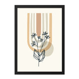 Floral Wall Art Print, Botanical Art Print, Boho Wall Decor, Minimalist Flower Art, Scandinavian Design, Modern Home Decor, Gift Idea - Tawshia