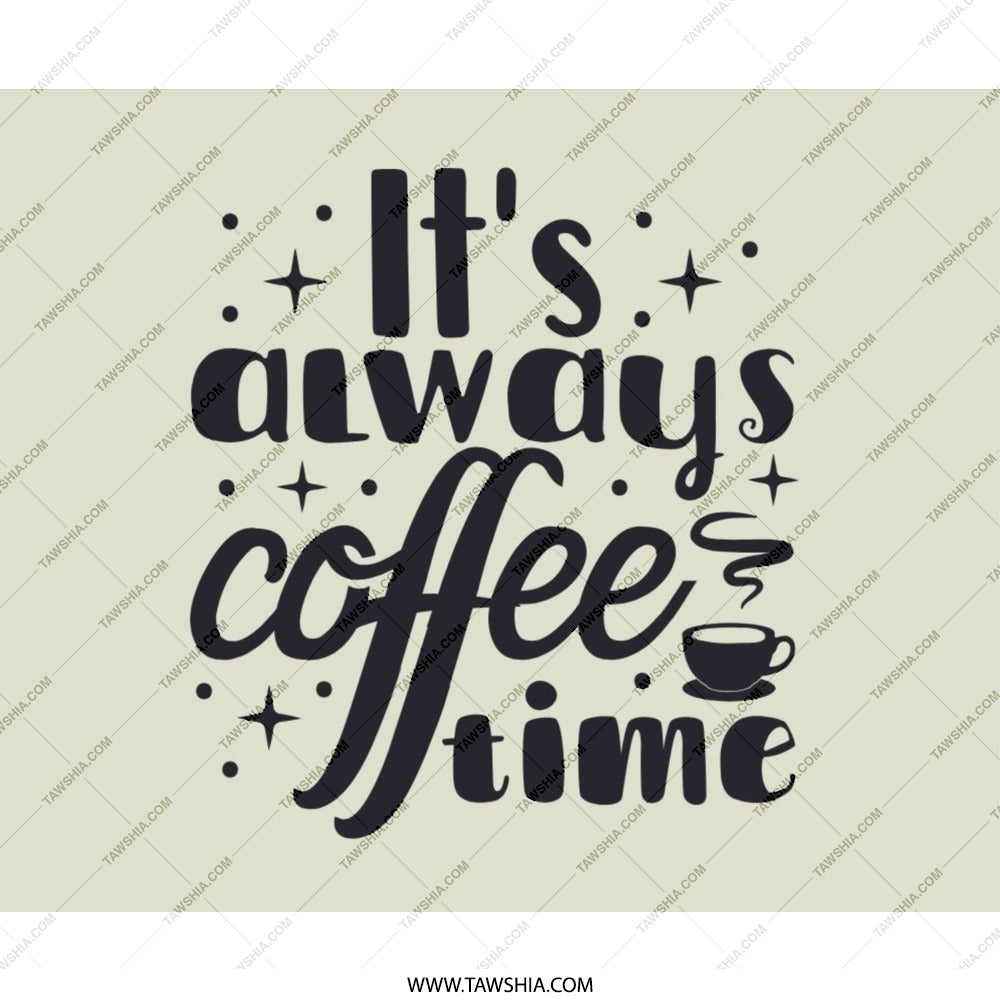 Coffee Time Mouse Pad, Office Decor, Coffee Lover Gift, Desk Accessories, Funny Mousepad, Home Office, Work From Home - Tawshia