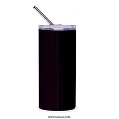 Sleek Black Tumbler with Straw for Hydration product