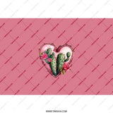 Cactus Heart Tumbler, Floral Tumbler, Pink Cactus Tumbler, Desert Tumbler, Western Tumbler, Gift For Her, Unique Tumbler, Cute Tumbler - Tawshia