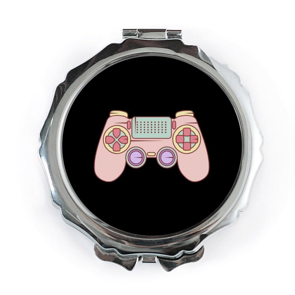 Game On Pocket Mirror, Pink Game Controller, Gamer Gift, Portable Mirror, Compact Makeup Mirror, Cute Gift for Her, Pocket Mirror - Tawshia