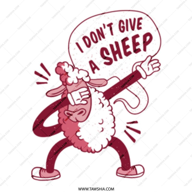 I Don't Give A Sheep Funny Statement Design product type
