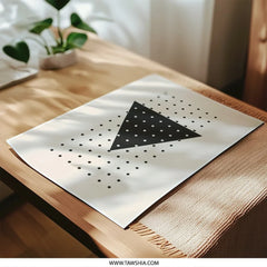 Geometric Photographic Print, Triangle Art, Modern Wall Decor, Minimalist Art Print, Abstract Printable Wall Art, Simple Shapes, Home Decor - Tawshia