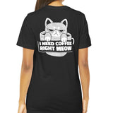 I Need Coffee Right Meow Cat Lover T-Shirt product type