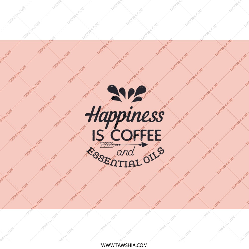 Coffee Essential Oils Tumbler, Happiness Is Coffee, Essential Oils Gift, Cute Tumbler, Coffee Lover Tumbler, Gift for Her - Tawshia