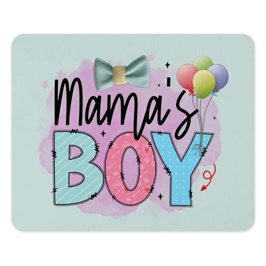 Mama's Boy Mouse Pad, Cute Baby Boy Gift, New Mom Gift Idea, Fun Office Decor, Colorful Mousepad, Unique Desk Accessory - Tawshia