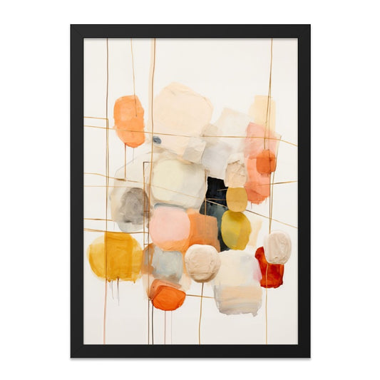 Abstract Art Wall Art, Modern Geometric Painting, Contemporary Home Decor, Colorful Print, Living Room Artwork, Unique Wall Hanging - Tawshia