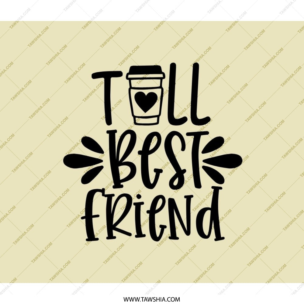 Tall Best Friend Backpack, Coffee Lover Backpack, Cute Friend Gift Backpack, Besties Backpack, Friendship Backpack - Tawshia
