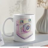 Retro Camera Mug, Pastel Aesthetic Mug, Vintage Camera, Photo Gift, Photography Lover Gift, Camera Lover Mug, Artsy Mug - Tawshia