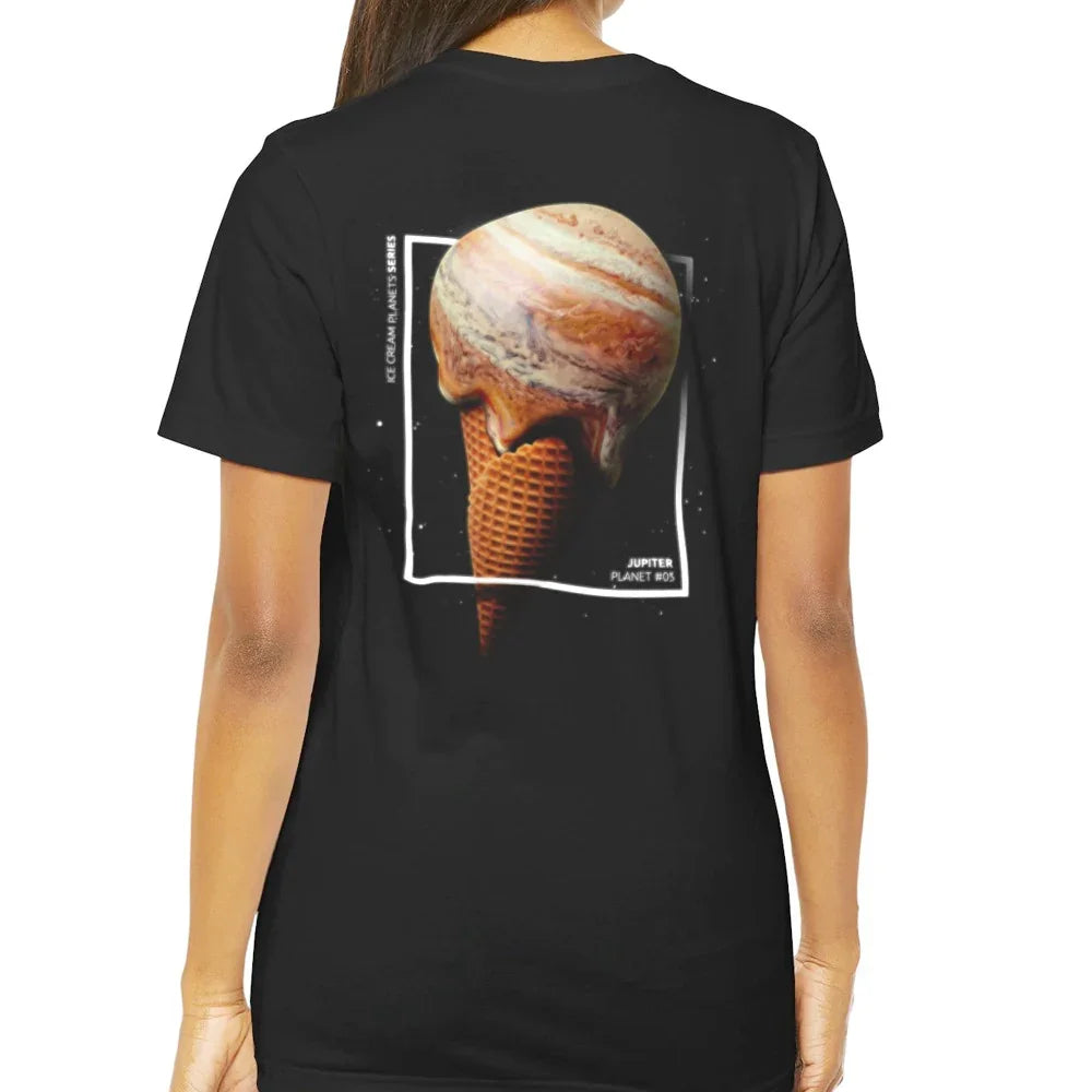 Ice Cream Cone with Planet Graphic Tee Shirt product