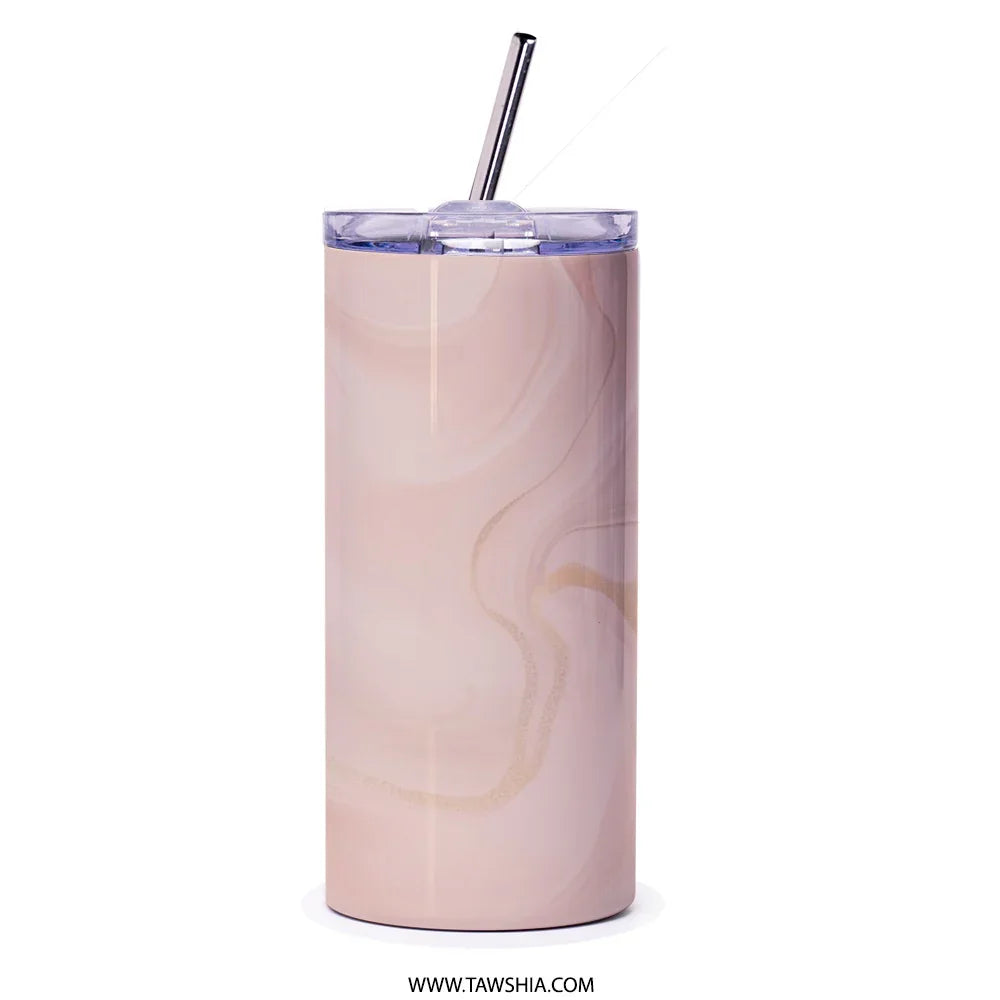 Elegant Swirl Design with Straw Tumblers product