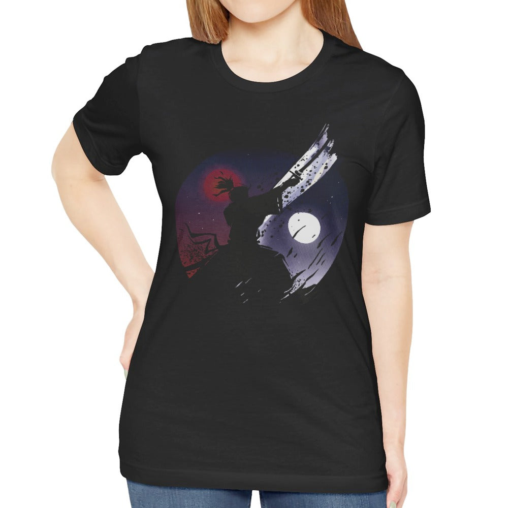 Samurai Moonlight Graphic Print T-shirt product type