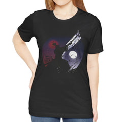 Samurai Moonlight Graphic Print T-shirt product type