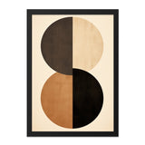 Abstract Circles Wall Art, Geometric Print, Modern Art Decor, Minimalist Artwork, Home Decor, Circle Art Print, Wall Decor, Framed Art - Tawshia