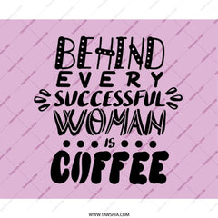 Successful Woman Mouse Pad, Coffee Lover Desk Decor, Funny Office Gift, Inspirational Mousepad, Work From Home Accessories - Tawshia