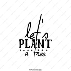 Let's Plant a Tree Throw Pillow, Nature Lover Gift, Eco Friendly Decor, Plant Trees Pillow, Sustainable Living, Garden Pillow - Tawshia