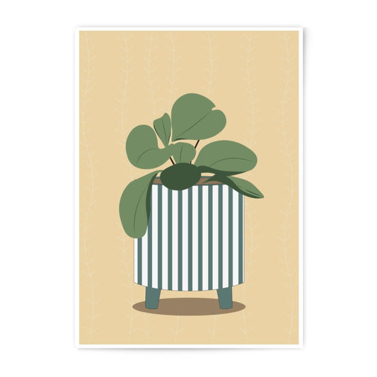 Houseplant Photographic Print, Plant Illustration Wall Art, Minimalist Home Decor, Modern Plant Art Print, Indoor Plant Artwork - Tawshia