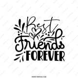 Best Friends Forever Pillow, Friendship Pillow, Gift for Friend, Bestie Pillow, Decorative Pillow, Home Decor Pillow, Black and White Pillow - Tawshia