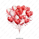 Heart Balloons Tote Bag, Love Gift, Romantic Present, Valentine's Day Shopping Bag, Anniversary Gift, Everyday Carry - Tawshia