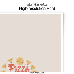 Pizza Best Friend Photographic Prints, Foodie Wall Art, Funny Food Decor, Pizza Lover Gift, Kitchen Prints, Quirky Prints, Home Decor - Tawshia