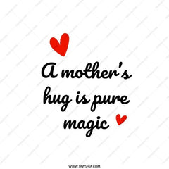 Mothers Hug Pillow, Mom Gift Pillow, Mothers Day Pillow, Love Heart Pillow, Magic Saying Pillow, Decorative Pillow - Tawshia