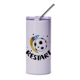 Restart Tumbler, Rocket and Moon, Space Tumbler, Motivation Gift, Out of this World, Inspirational Tumbler, Positive Affirmation Tumbler - Tawshia